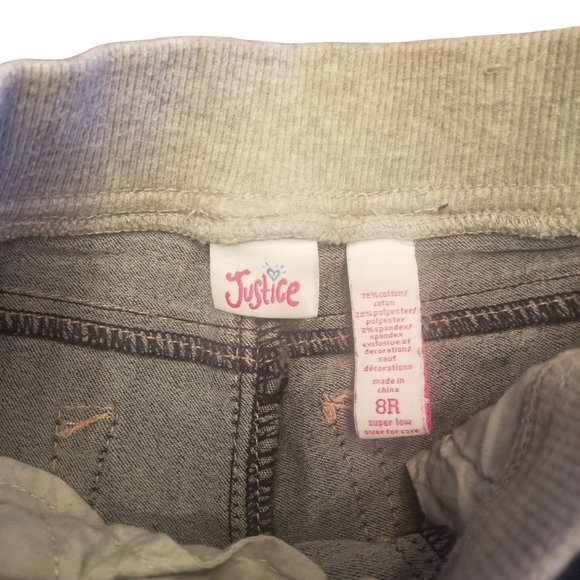 EUC | Justice Jeans | 3/4 Length | Elasticized Waist | Girl's | Size: 8R - Picture 6 of 10